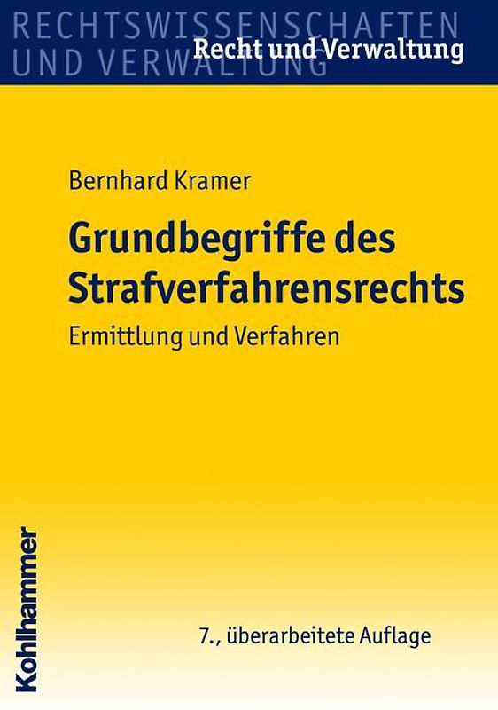 Grundbegriffe des Strafverfahrensrechts