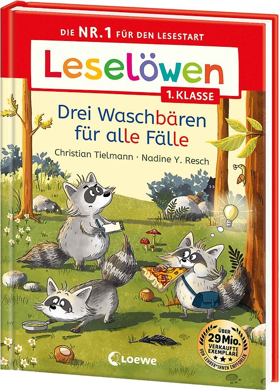 Leselöwen 1. Klasse - Drei Waschbären für alle Fälle