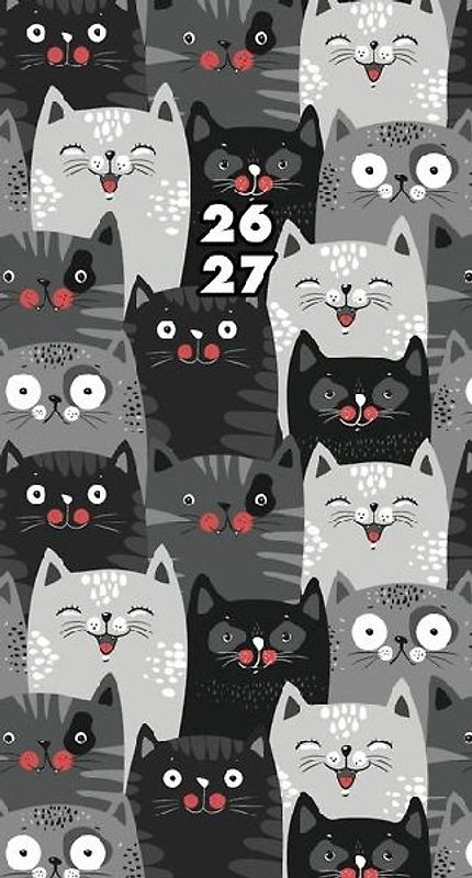 Purrfect 2-Year 2026-27 3.5 X 6.5 Monthly Pocket Planner