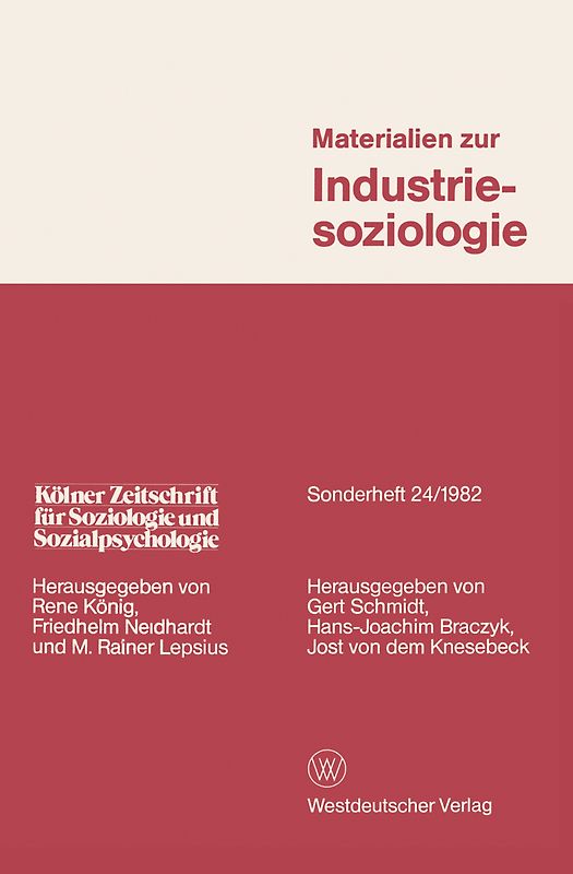Materialien zur Industriesoziologie