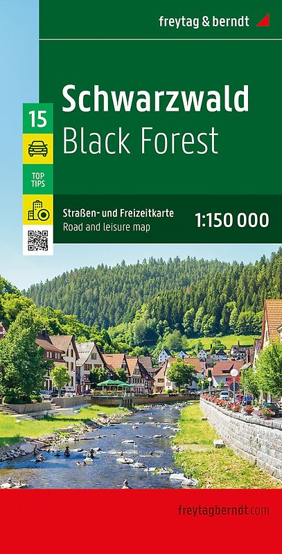 Schwarzwald, Straßen- und Freizeitkarte 1:150.000, freytag & berndt