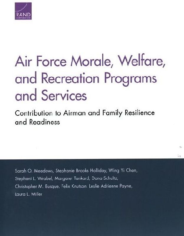 Air Force Morale, Welfare, and Recreation Programs and Services
