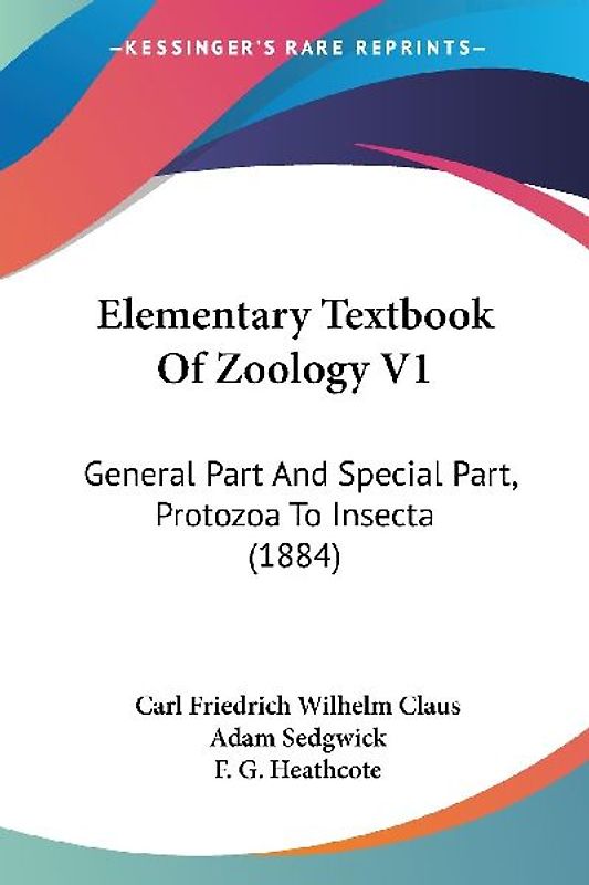 Elementary Textbook Of Zoology V1