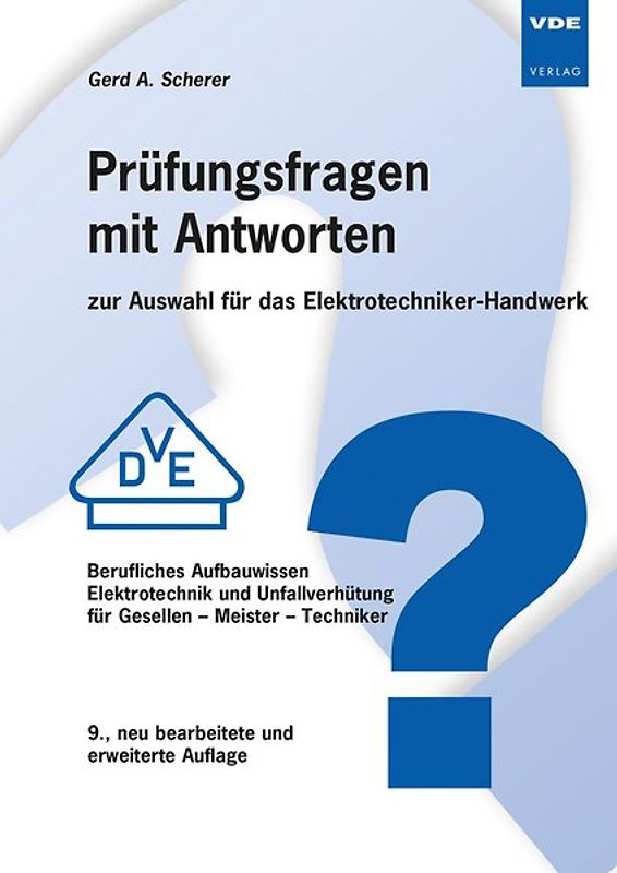 Prüfungsfragen mit Antworten zur Auswahl für das Elektrotechniker-Handwerk