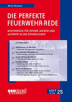 Die perfekte Feuerwehr-Rede Heft 25