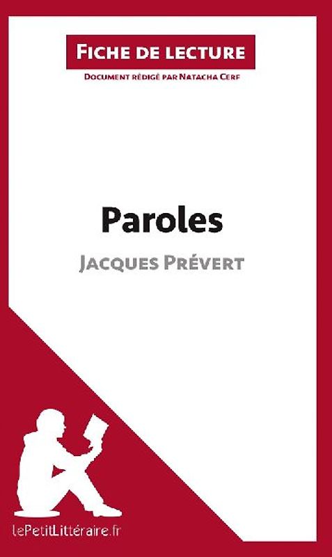 Paroles de Jacques Prévert (Fiche de lecture)