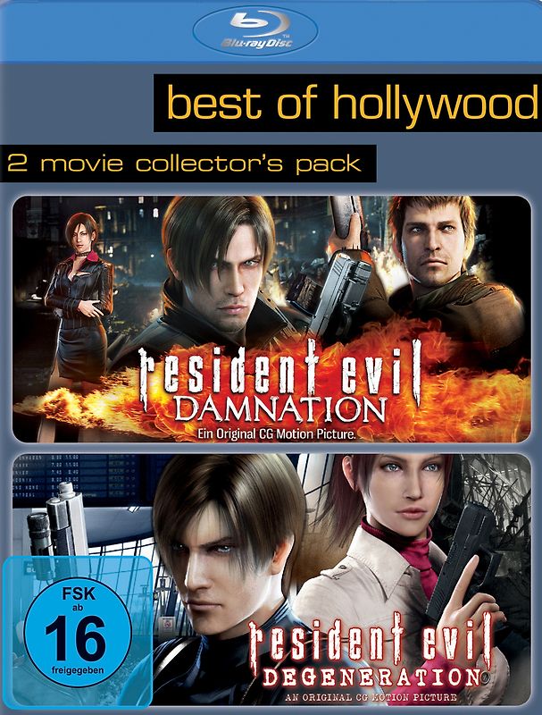 Best of Hollywood/2 Movie Collector's Pack: Resident Evil: Degeneration/Resident Evil: Damnation Blu-ray Disc