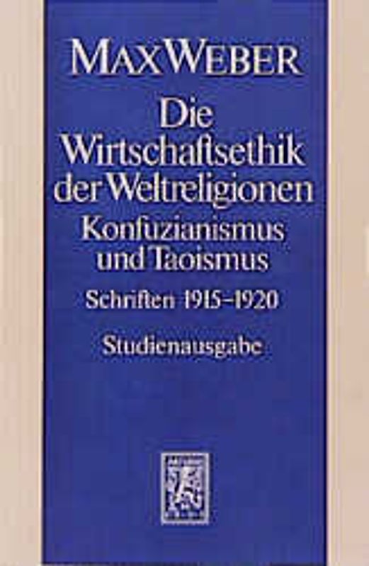 Max Weber-Studienausgabe