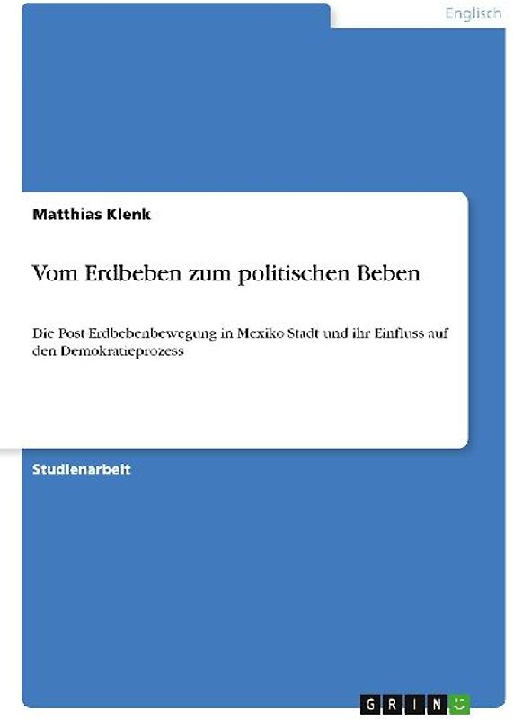 Vom Erdbeben zum politischen Beben