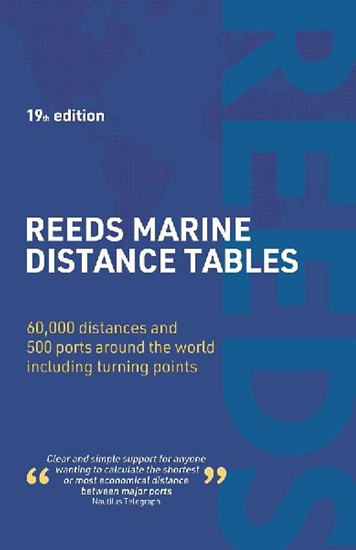 Reeds Marine Distance Tables 19th Edition