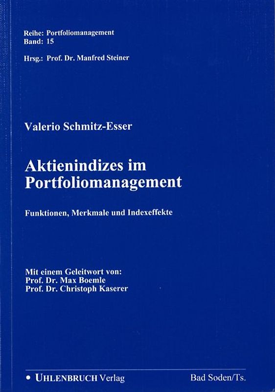Aktienindizes im Portfoliomanagement