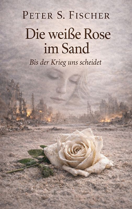 Die weiße Rose im Sand