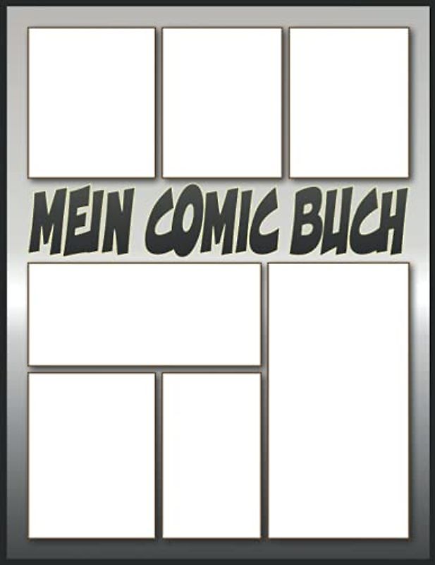 100 Vorlagen für Zeichnen Lernen Comics: Comic Selber Zeichnen Blanko Buch Geschenk für Comic Fan, Erwachsene & Kinder (A4 Comic Papier Leer)