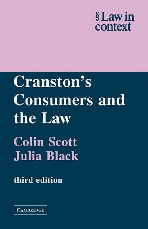 Cranston's Consumers and the Law