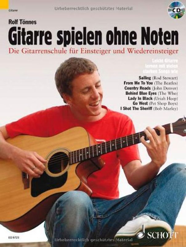 Gitarre spielen ohne Noten