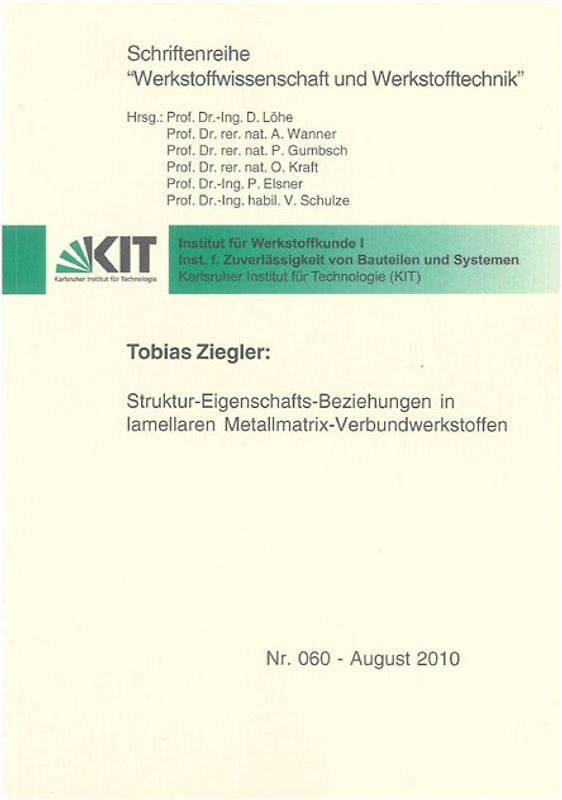 Struktur-Eigenschafts-Beziehungen in lamellaren Metallmatrix-Verbundwerkstoffen