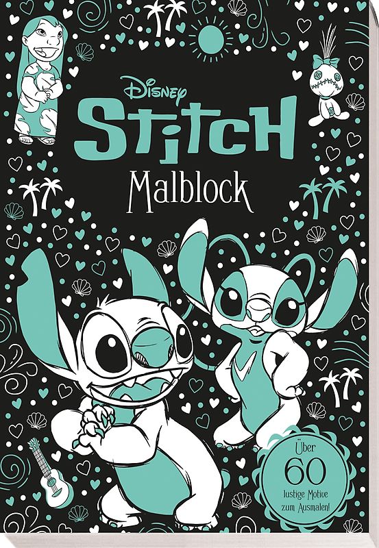 Disney Stitch: Malblock: über 60 lustige Motive zum Ausmalen!