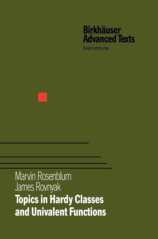 Topics in Hardy Classes and Univalent Functions