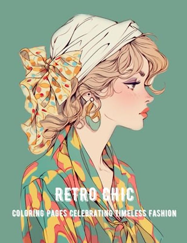 Retro Chic: Coloring Pages Celebrating Timeless Fashion, 1920s - 1950s Iconic Looks