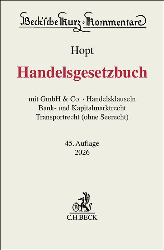 Handelsgesetzbuch. HGB