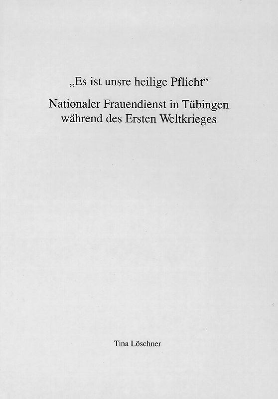 Es ist unsere heilige Pflicht