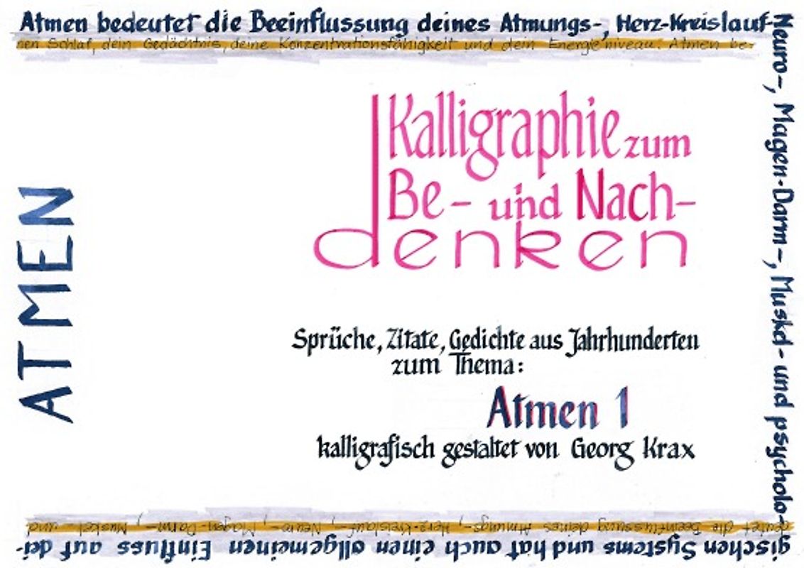 Kalligraphie / Atmen 1