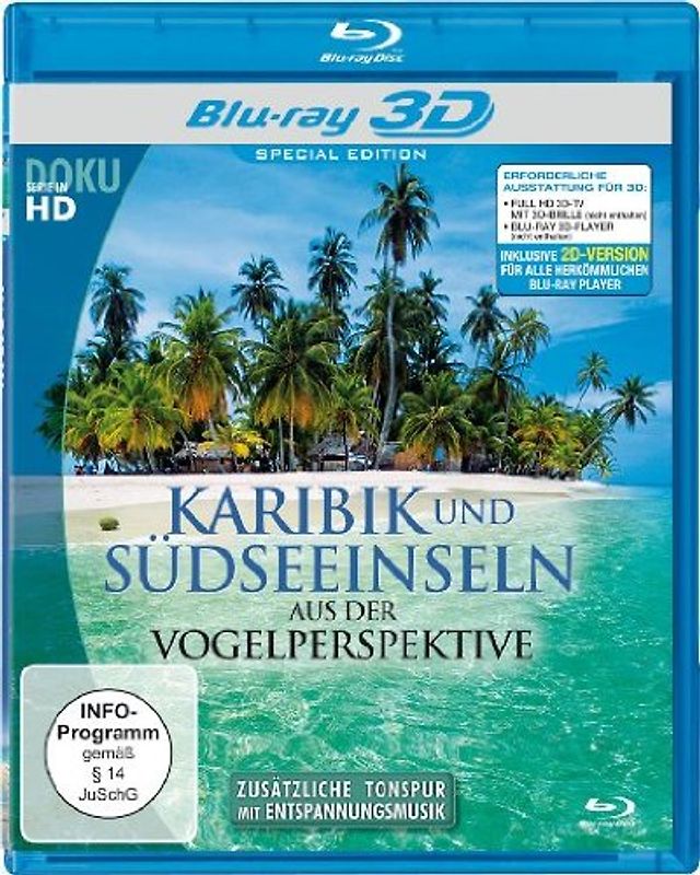 Karibik und Südseeinseln aus der Vogelperspektive 3D [inkl.2D Version] 3D Blu-ray Disc