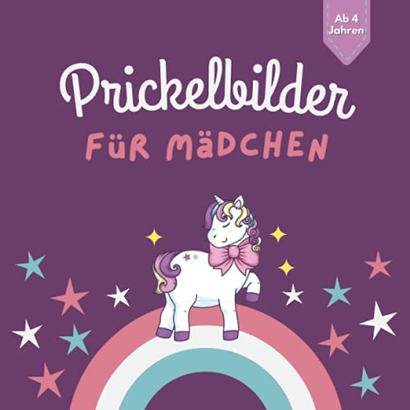 Prickelbilder für Mädchen Ab 4 Jahren: Prickelblock für Mädchen - Prickeln, Malen, Ausschneiden und Basteln ! | Einhorn| für Kinder ab 4