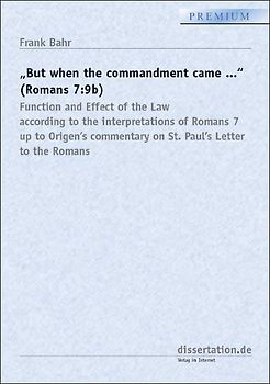 "But when the commandment came ..." (Rom.7:9b)