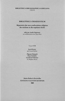 Bibliotheca Dissidentium XVII