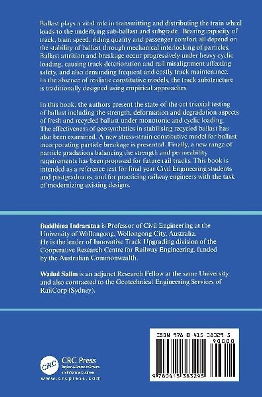 Mechanics of Ballasted Rail Tracks