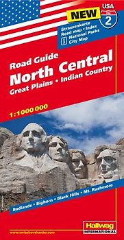 North Central Strassenkarte 1:1 Mio, Road Guide Nr. 2