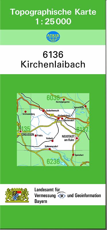 TK25 6136 Kirchenlaibach