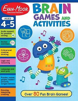 Brain Games and Activities, Age 4 - 5 Workbook