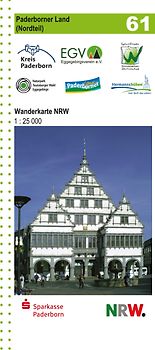 Paderborner Land (Nordteil) Blatt 61, topographische Wanderkarte NRW