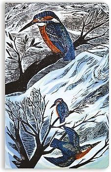 Angela Harding: Suffolk Kingfishers (Soft Touch Journal)