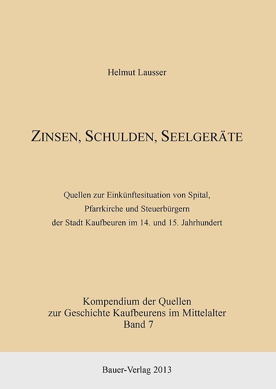 Zinsen, Schulden, Seelgeräte