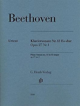 Klaviersonate Nr. 13 Es-dur op. 27 Nr. 1: Besetzung: Klavier zu zwei Händen (G. Henle Urtext-Ausgabe)