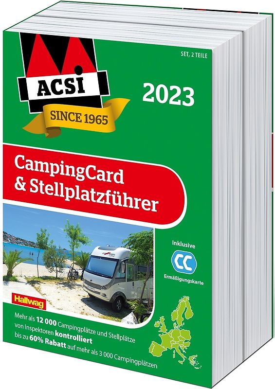 ACSI CampingCard & Stellplatzführer 2023