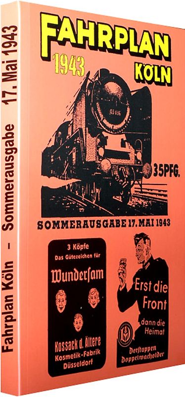 Fahrplan Köln - Sommerausgabe 17. Mai 1943