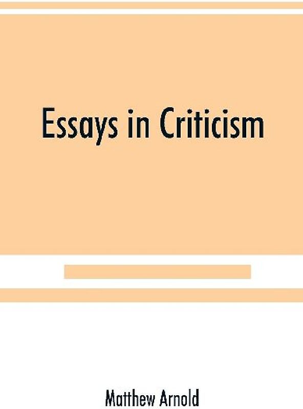Essays in criticism