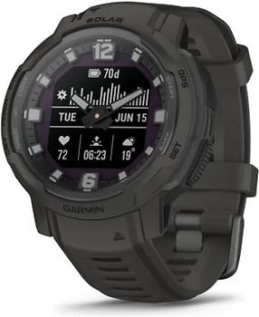 Garmin Instinct Crossover Solar 45 mm graphite et bracelet en silicone graphite