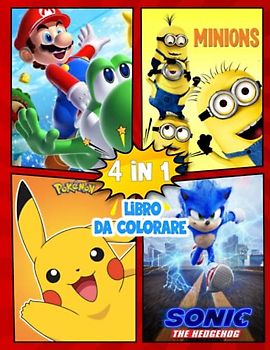 4 In 1 Libro Da Colorare: Libri da colorare per bambini by Libro da colorare per bambini di 4-6, 6-8, 8-12 anni