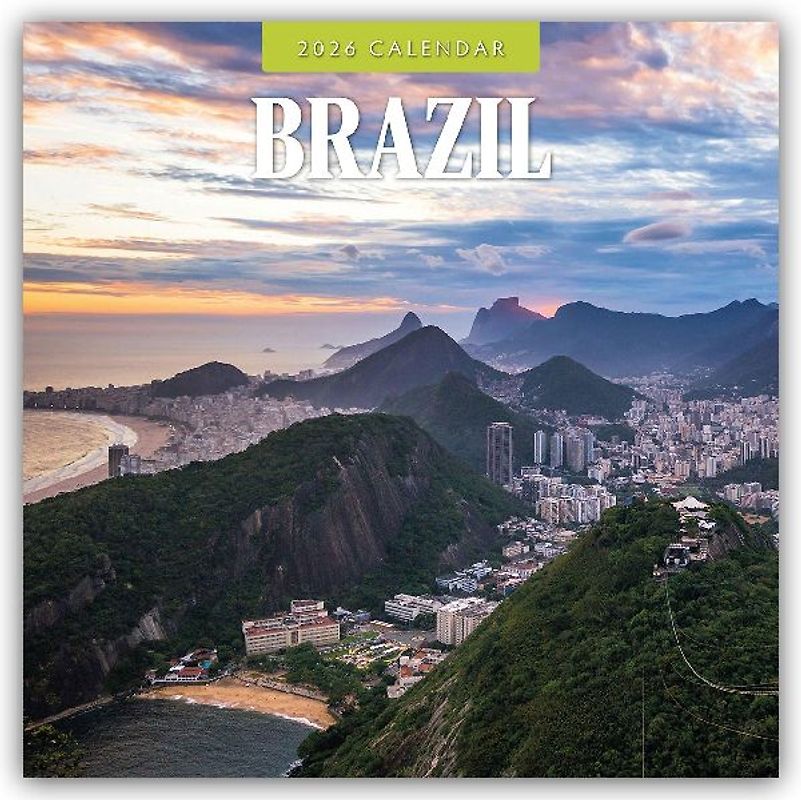 Brazil  2026 Square Wall Calendar