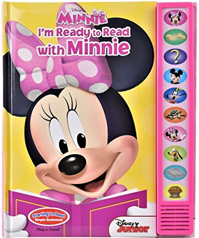 Disney Minnie Mouse - I'm Ready to Read with Minnie Interactive Read-Along Sound Book - Great for Early Readers - PI Kids