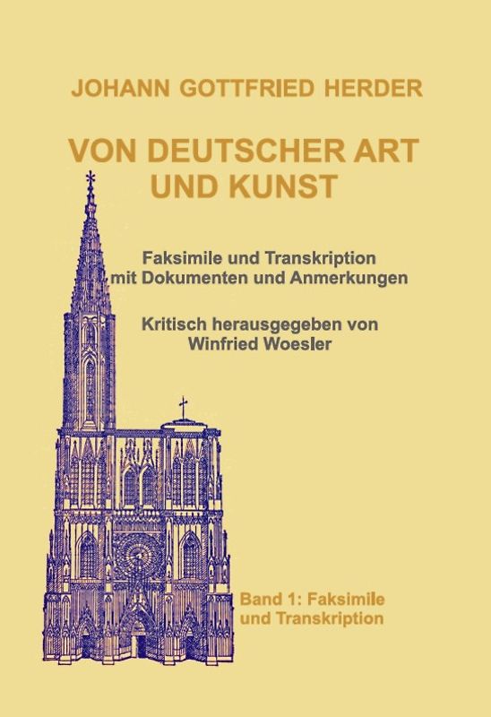 Johann Gottfried Herder: VON DEUTSCHER ART UND KUNST