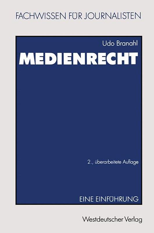 Medienrecht. Eine Einführung