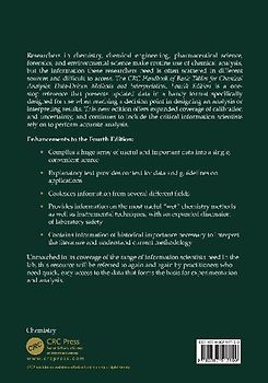 CRC Handbook of Basic Tables for Chemical Analysis