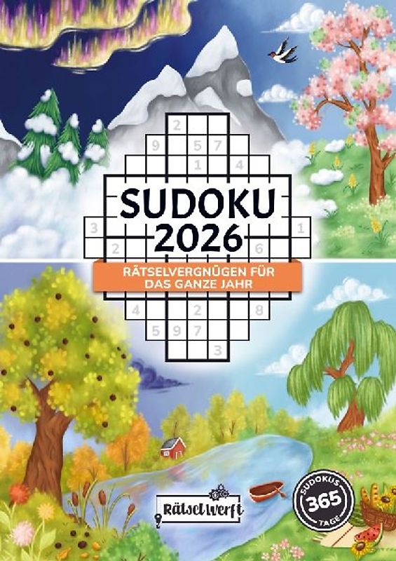 Sudoku 2026: Rätselvergnügen für das ganze Jahr mit dem großen Sudoku Kalender 2026 Rätselbuch für Erwachsene
