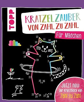 Kratzelzauber von Zahl zu Zahl für Mädchen